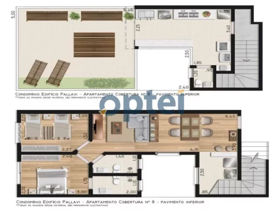 Imagem COBERTURA sem condomínio COM 2 DORMITÓRIOS À VENDA, 92,5 M² - VILA SCARPELLI - SANTO ANDRÉ/SP
