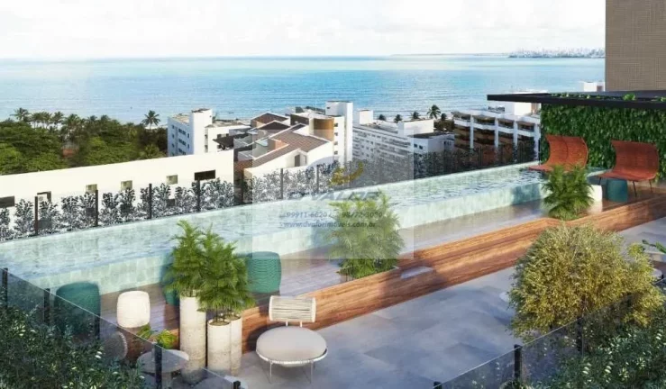 Imagem Vendo Flat de 20 m² a 22m², em Ponta de Campina, Cabedelo