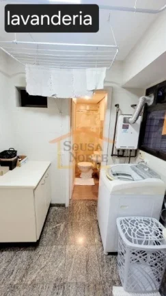 Imagem Apartamento mobiliado,104m², 3 dormitórios, sendo 1 suíte, sala ampla, sacada, lavabo, cozinha am...