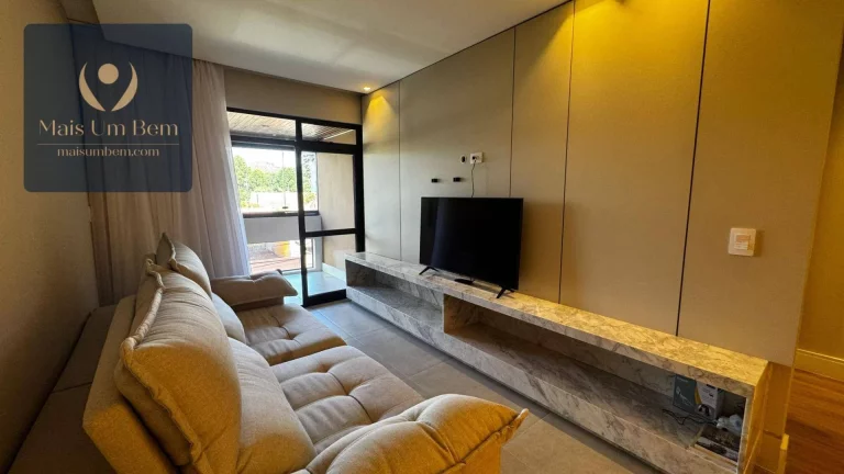 Imagem Apartamento com 2 quartos, 1 suíte, mobiliado, sacada com churrasqueira à venda, 82 m² por R$ 843.000 - Bairro Ahú - Curitiba/PR