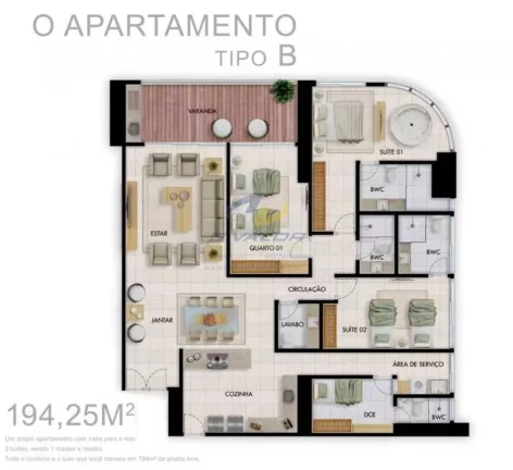 Imagem Vendo apartamentos prontos de altíssimo padrão a partir de 160m2, com mega varanda gourmet, 2, 3 ou 4 sts.
