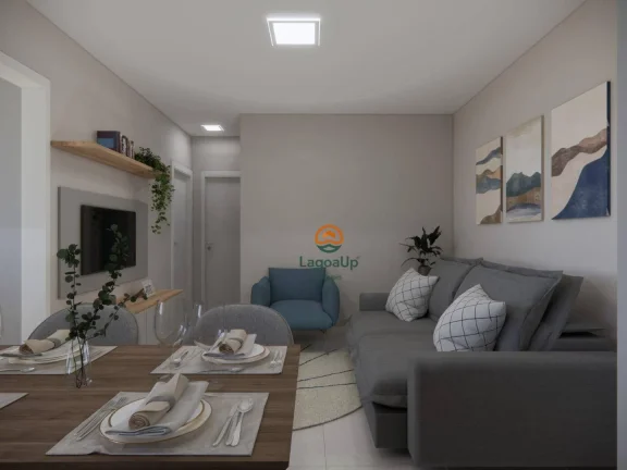 Imagem Apartamento com 2 dormitórios à venda, 54 m² por R$ 308.149,01 - Villa Paradiso - Lagoa Santa/MG