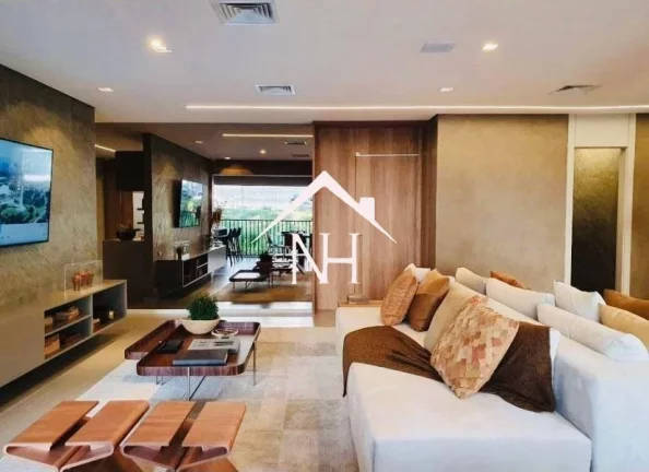 Imagem Apartamento de 147m c/4 dormitórios (2 suítes),2 vagas,terraço gourmet,Academia,Brinquedoteca,Quadra,Piscina Aquecida,churrasqueira,salão de festas