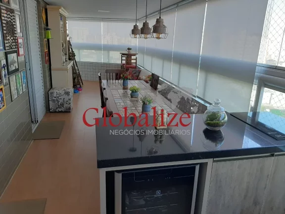 Imagem Lindo apartamento mobiliado com planejados 3 dormitórios sendo 2 suítes localizado no bairro do Campo Grande em Santos (SP) por R$.1.950.000,00