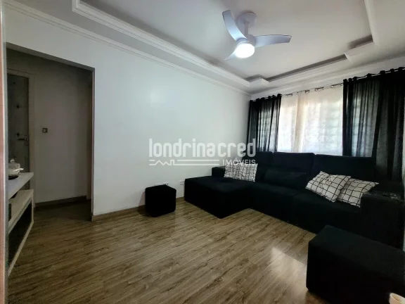 Imagem Excelente casa na Zona Norte de Londrina com 3 dormitórios (1 suíte), edícula, área gourmet, 3 vagas, ar-condicionado, câmeras e portão eletrônico!