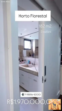Imagem Apartamento para Venda em Salvador, Horto Florestal, 3 dormitórios, 3 suítes, 5 banheiros, 2 vagas