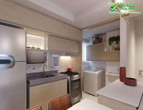 Imagem Um condomínio de alto padrão com apartamentos de 2 e 3 quartos, todos com..