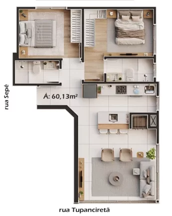 Imagem Apartamento com 2 Quartos à Venda, 77 m² em Navegantes - Capão Da Canoa