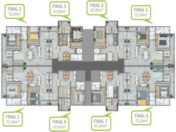 Imagem Apartamento com 1 dorm, Guilhermina, Praia Grande - R$ 315 mil, Cod: 1780