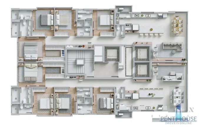 Imagem Apartamento Quadra Mar para Venda em Balneário Camboriú, PIONEIROS, 4 dormitórios, 4 suítes, 5 banheiros, 3 vagas