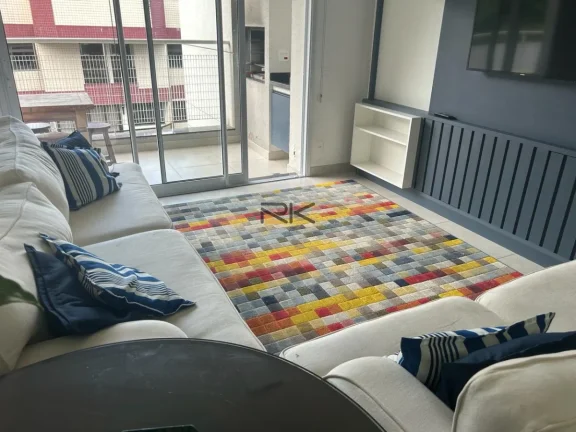 Imagem APARTAMENTO PRAIA GRANDE com 3 dormitórios sendo 2 suítes,2 vagas de garagem,varanda gourmet com churrasqueira,sala 2 ambientes