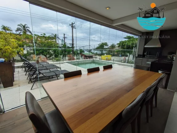 Imagem Aluguel de Temporada Juquehy - 4 suítes, piscina/churr. Privativa, 50m da praia, acomodação 14 pessoas, 03 vagas de auto | Juquehy Imobiliária