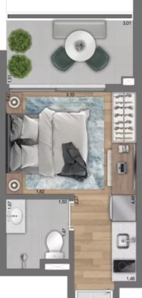 Imagem STUDIO RESIDENCIAL em São Paulo - SP, Paraíso