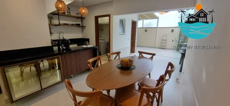 Imagem Casa para Alugar Temporada - em condomínio fechado em Juquehy com 3 suíte, acomodação 8 pessoas, 800m da praia | Juquehy Imobiliária