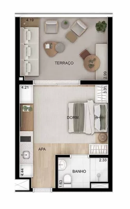 Imagem APARTAMENTO RESIDENCIAL em São Paulo - SP, Brooklin Paulista