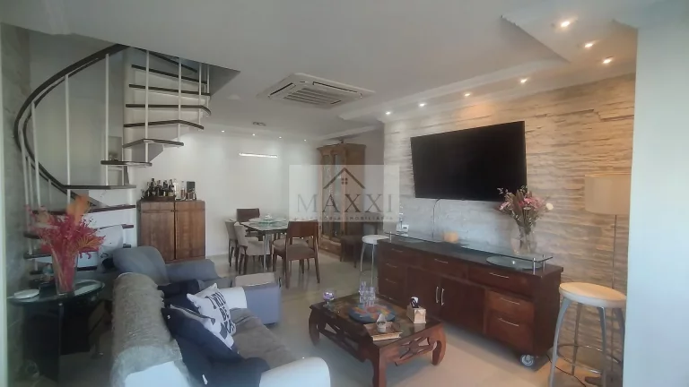 Imagem Cobertura Duplex de Alto Padrão no Condomínio Four Seasons – Vista Livre para o Mar, Pedra da Gávea e Montanhas | 4 Quartos | Barra da Tijuca