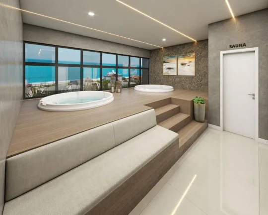 Imagem Apartamento na quadra mar no bairro Meia Praia em Navegantes com 1 suíte mais 1 dormitório a venda com Adriano Carpes Imóveis