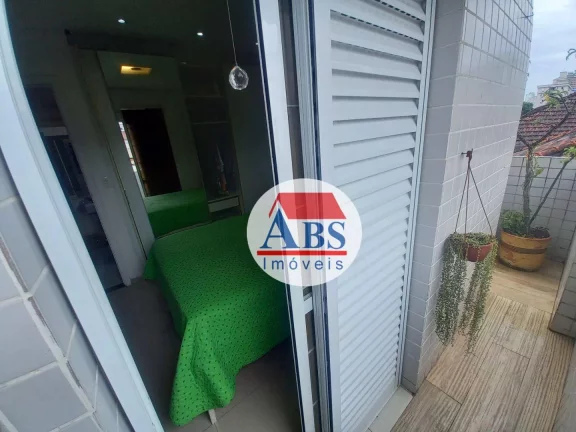 Imagem Apartamento com 2 dormitórios 2 vagas à venda, 96 m² por R$ 510.000 - Campo Grande - Santos/SP Garden de Frente