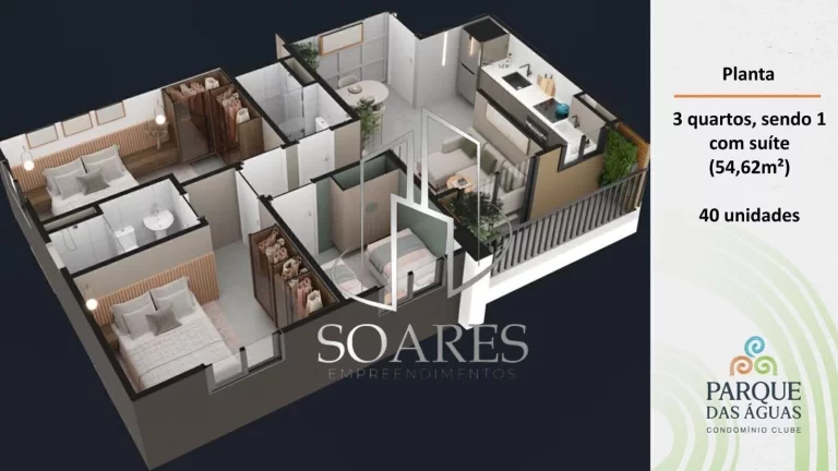 Imagem PARQUE DAS AGUAS –CONDOMINHO COM 3 TORRES NO TOTAL 240 UNIDADE23