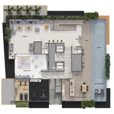 Imagem Apartamentos com varanda/ sacada gourmet a 300m da praia do Bessa no Jardim Oceania - AP1656
