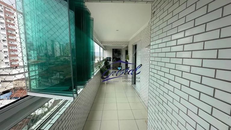 Imagem Apartamento com 3 dormitórios à venda, 101 m² por R$ 780.000 - Guilhermina - Praia Grande/SP