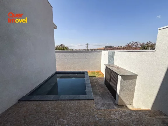 Imagem Casa de luxo em condomínio à venda ou locação em Ribeirão Preto-SP, Loteamento Santa Marta - 3 quartos, 3 suítes, 1 sala, 3 banheiros, 4 vagas, 137,27 m²!