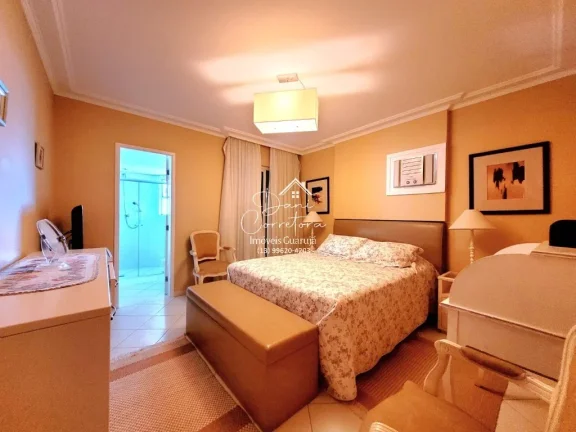 Imagem Apartamento à venda no Morro do Maluf, Guarujá-SP: 3 quartos, 3 suítes, 2 salas e 186m² - Imperdível!