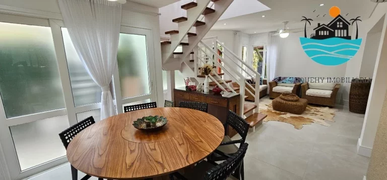 Imagem Casa para locação de Temporada em Juquehy com 4 dormitórios, 2 suítes, jacuzzi, churrasqueira, 60m da praia, max. 9 pessoas. | Juquehy Imobiliária