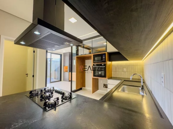 Imagem Casa moderna com 3 suítes e escritório à venda, 194 m² por R$ 1.790.000 - Condomínio London Park - Indaiatuba/SP