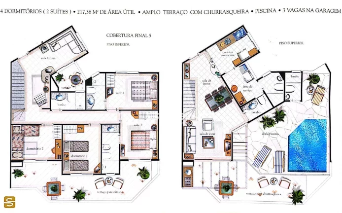Imagem Apartamento Pé na Areia à venda em Riviera, no Edifício Porto Belo, com 3 dormitórios 2 suítes 108m²