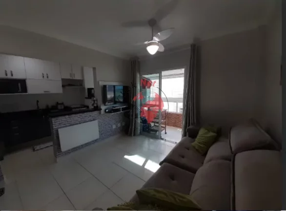 Imagem Apartamento á 500m2 da Praia ,Mobiliado ,2 dorm, 1 suíte,varanda grill, 1 vagas, 61 m2 ,bairro Guilhermina,Praia grande