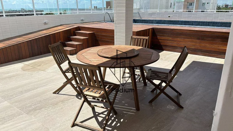 Imagem Apartamento á 150m da praia com varanda/sacada no bairro de Intermares - AP2790