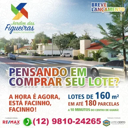 Imagem TERRENOS BARATOS E PRONTO PARA CONTRUIR. Primeiro bairro planejado de Guaratinguetá. Código: LT44V