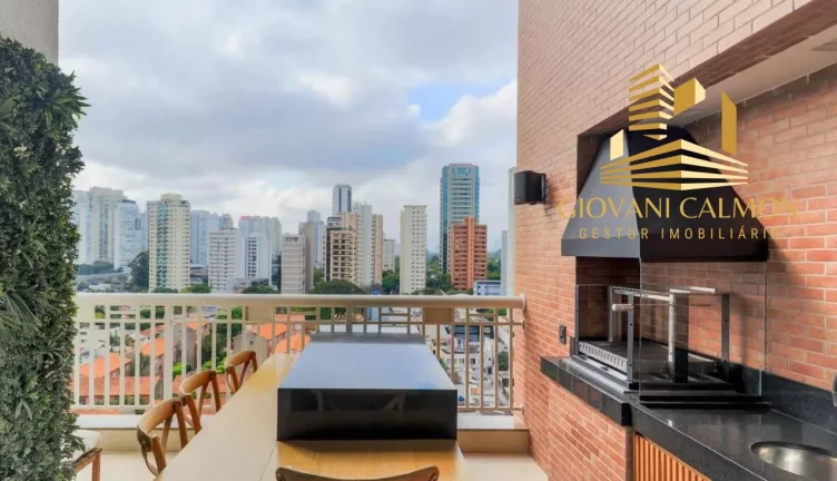 Imagem Apartamento de luxo no Brooklin Novo, São Paulo-SP: 5 quartos, 5 suítes, 2 salas, 1 banheiro, 2 vagas de garagem, 121m² de área.