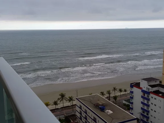 Imagem Apartamento na Praia de Mongaguá - 2 Dormitórios (1 Suíte) - Varanda Gourmet - Vista Mar - 1 Vaga de Garagem - R$ 420 mil, Cod: 2290