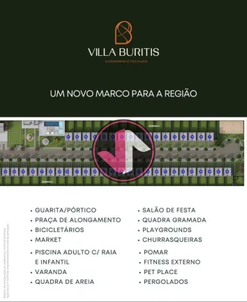 Imagem O lançamento do Condomínio Villa Buritis está ocorrendo, com foco em sobrados com 3 quartos (1 su...