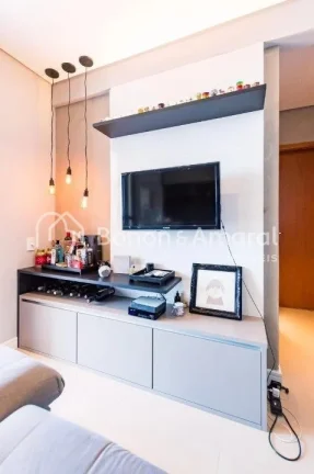 Imagem Apartamento com 2 quartos, sendo 1 suíte, 1 lavabo, cozinha estilo americano, com móveis planejado...