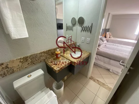 Imagem Flat vista mar mobiliado em Ponta Negra