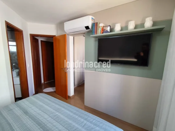 Imagem Apartamento na Gleba Palhano, 2 quartos (1 suíte com closet), sala ampla, sacada, cozinha planejada, 2 vagas, face sul, alto padrão
