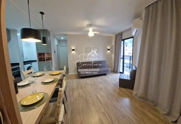 Imagem Apartamento reformado em Guarujá-SP, Jardim Astúrias: 2 quartos, 1 suíte, 2 salas, 2 banheiros, 1 vaga de garagem, 62,25 m²