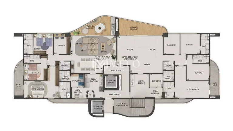 Imagem Apartamento com 3 quartos à Venda...