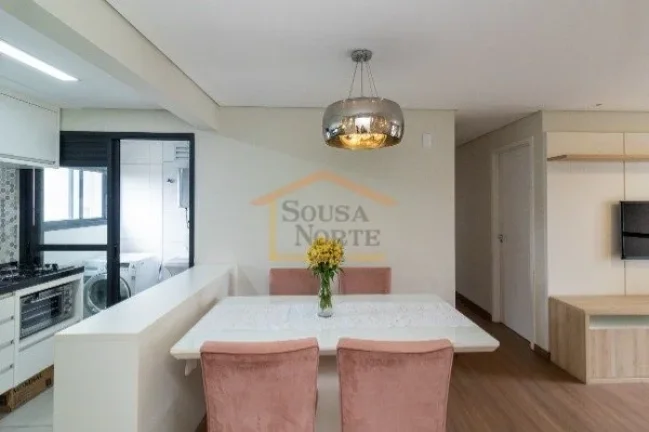 Imagem Apartamento com 72m², 3 dormitórios, sendo 1 suite, sala para dois ambientes, sacada, cozinha, ár...