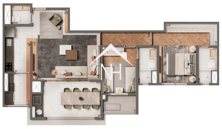 Imagem Apartamento de 87m na Vila Mariana c/2 suítes,1 vaga,terraço gourmet,brinquedoteca,piscina,deck,pet place,mini market,quadra de tênis,playground,poker