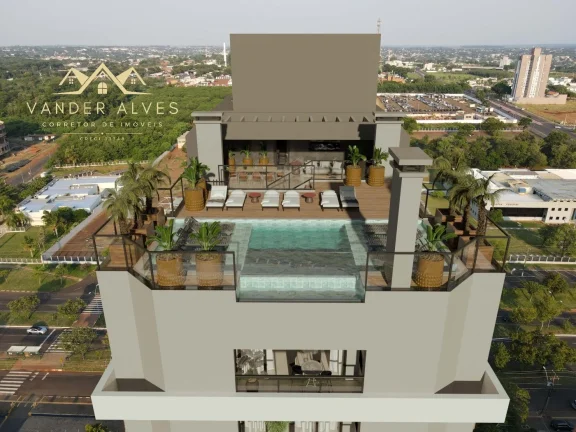 Imagem Venda de Apartamento no EDIF. SUNSET na região central em Foz do Iguaçu-PR 2 Quartos 1 Suíte 2 Salas 1 Vaga de Garagem 71,20m² Edifício Moderno