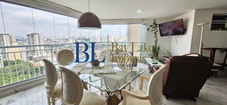 Imagem Apartamento Família Mooca Andar Alto 122m2 3 suítes Sacada Gourmet 2 Vagas!