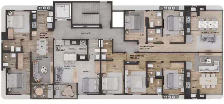Imagem Apartamento Garden com 2 quartos, à venda por R$ 779.000,00- Intermares, Cabedelo/PB