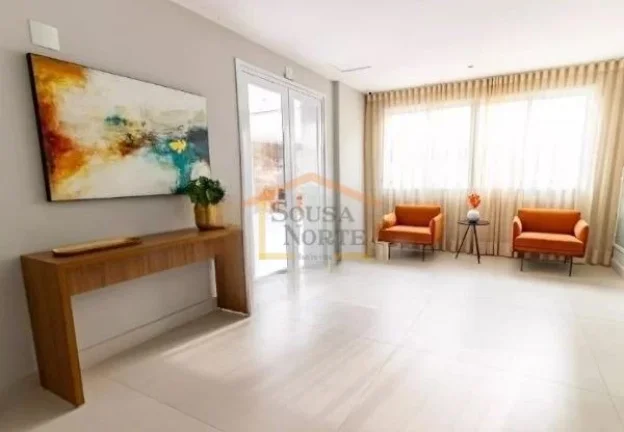 Imagem Apartamento com 55m², dispõe de 2 dormitórios, sendo 1 suite, 2 banheiros, sala para dois ambient...