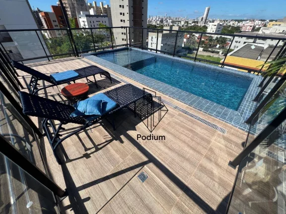 Imagem Flats Studio com varanda/sacada gourmet a 450m da praia de Intermares - FL0280