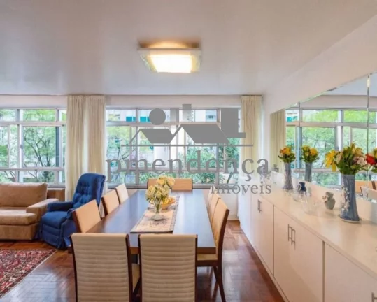 Imagem Apartamento em Higienópolis com 4 quartos sendo 2 suítes e 2 vagas, 209m².