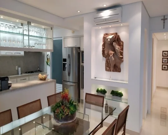 Imagem Lindo apartamento com vista total, sacada gourmet e lazer na Enseada
